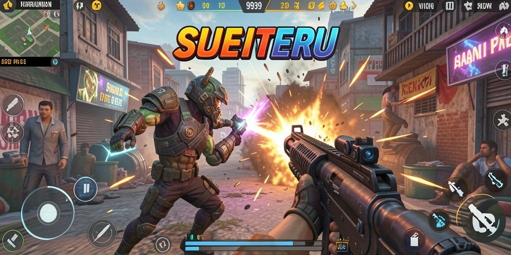 Screenshot gameplay 9939 yang menunjukkan aksi seru TPS.