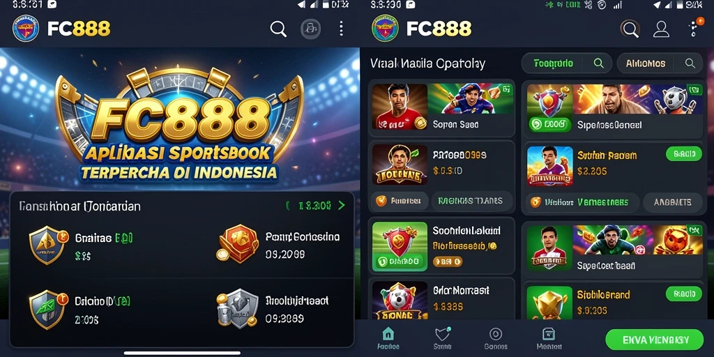 Tampilan gameplay utama FC888 yang ditampilkan di screenshot, menunjukkan aktivitas taruhan yang dinamis.