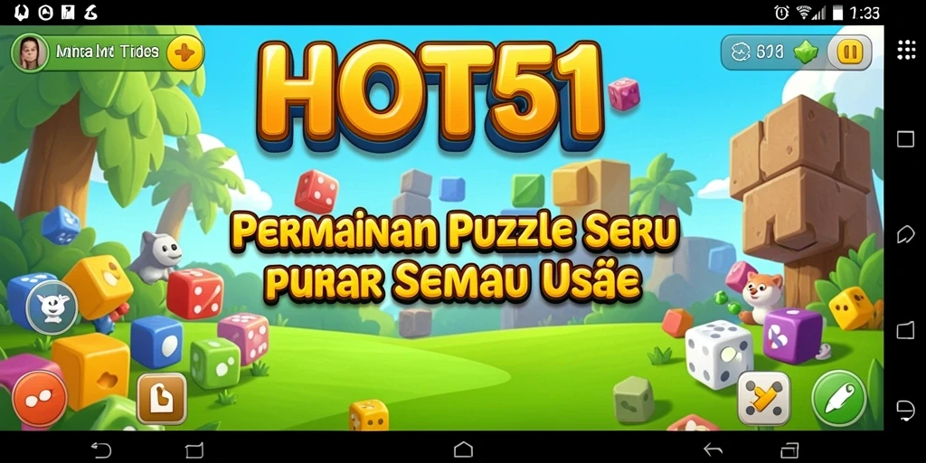 Tampilan gameplay seru dan penuh warna dari HOT51.
