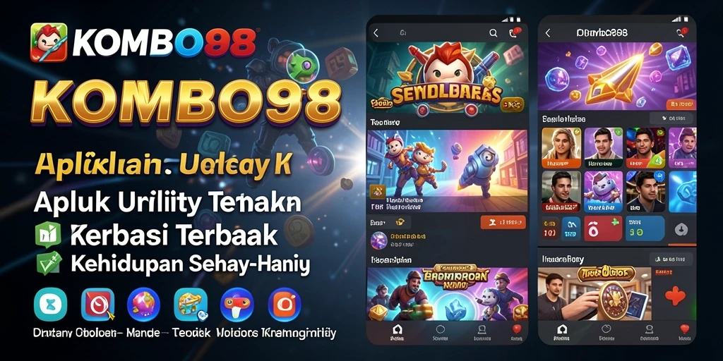 Tampilan dari aplikasi KOMBO88 yang sederhana dan intuitif.