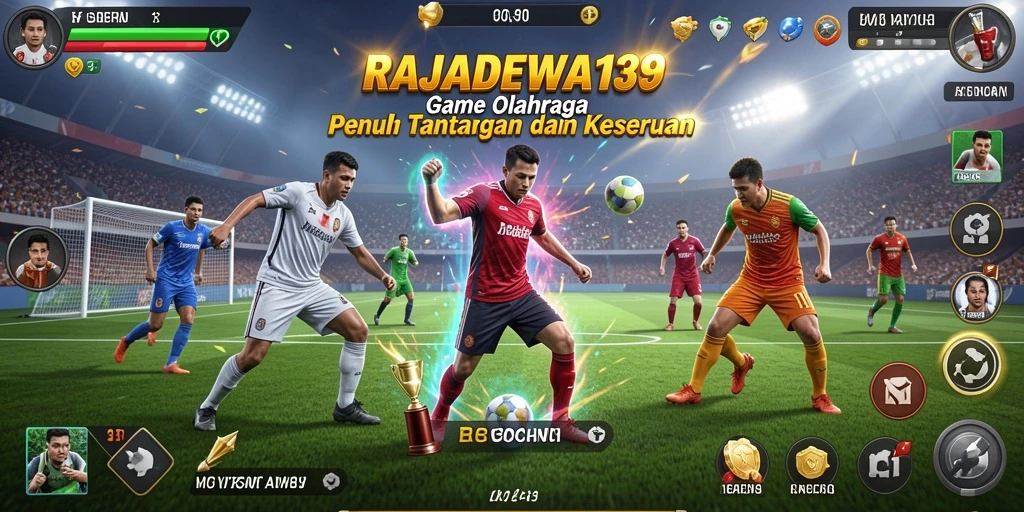 Screenshot RAJADEWA138 menampilkan pemain beraksi di lapangan olahraga.