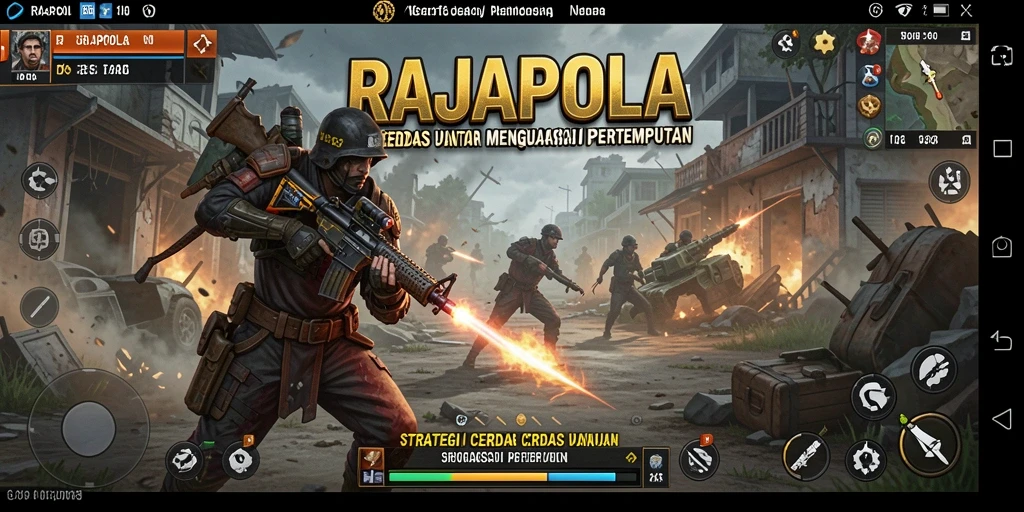 Screenshot gameplay RAJAPOLA menampilkan strategi dan pertempuran yang menegangkan.